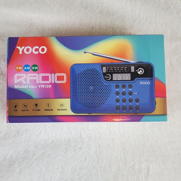 YOCO Portable FM AM SW Radio Model no: YR139 Color Red - Picture 2 of 6